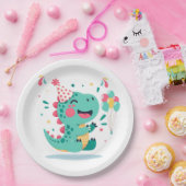 Boys Birthday Paper Plates | Dino Party Tableware ペーパープレート (パーティー)