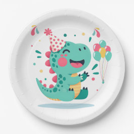 Boys Birthday Paper Plates | Dino Party Tableware ペーパープレート
