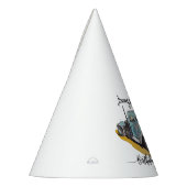 Boys Birthday Party Blue Semi Truck パーティーハット (左)