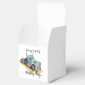 Boys Birthday Party Blue Semi Truck フェイバーボックス (オープン)