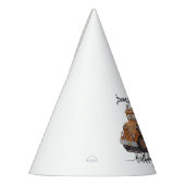 Boys Birthday Party Orange Semi Truck パーティーハット (左)