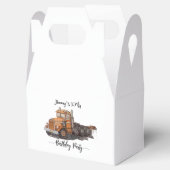 Boys Birthday Party Orange Semi Truck フェイバーボックス (オープン)