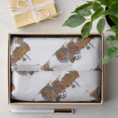 Boys birthday party with antique tractor design 薄葉紙 (ギフト)