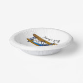 Boys birthday party with blue and yellow biplane ペーパーボウル (傾斜あり)