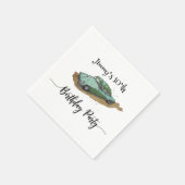 Boys birthday party with two toned sedan スタンダードカクテルナプキン (角)