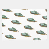 Boys birthday party with two toned sedan ラッピングペーパーシート (正面2)