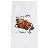 Boys birthday party with wrecker スモールペーパーバッグ (正面)