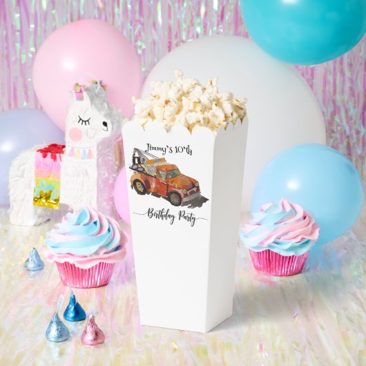 Boys birthday party with wrecker フェイバーボックス (パーティー)