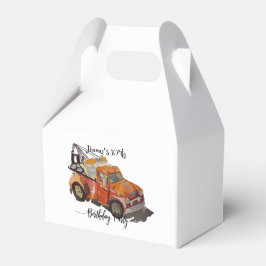 Boys birthday party with wrecker フェイバーボックス