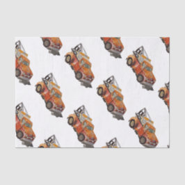 Boys birthday party with wrecker 薄葉紙