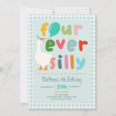 Boys Blue “Four Ever Silly” Goose 4th Birthday 招待状 (正面)