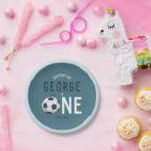 Boys Blue Sports Kids 1st誕生日 ペーパープレート (パーティー)