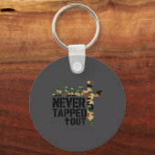 Boys Camo Christian Wrestling Jesus Never Tapped O キーホルダー (正面)