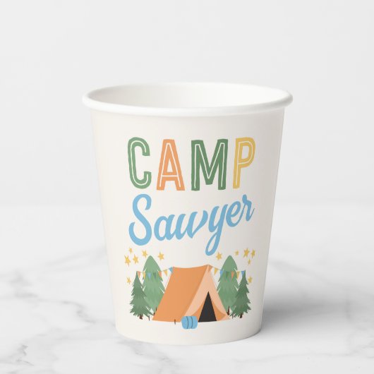 Boy's Camping Party Paper Cups 紙コップ (裏面)