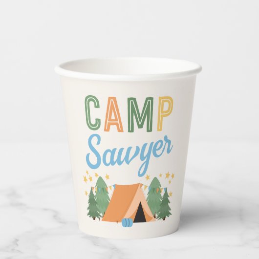 Boy's Camping Party Paper Cups 紙コップ (正面)