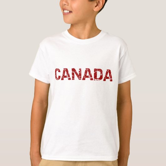 Boys Canadaメープルリーフシャツ Tシャツ (正面)