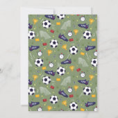 Boys Classroom Soccer Football Valentines Card  招待状 (裏面)