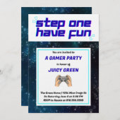 Boys Cool Gamer Invitation 招待状 (正面/裏面)