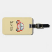 Boys Cute Car Kids ラゲッジタグ (正面横)