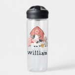 Boys Cute Farm Animal Barnyard Kids ウォーターボトル<br><div class="desc">Carry a little barnyard fun wherever you go! This adorable kids water bottle features a watercolor red barn,  baby pig,  cow,  sheep,  and chick—perfect for farm animal lovers. Add your child’s name for a personalized touch. Great for school,  preschool,  or everyday adventures with a farm-themed flair.</div>
