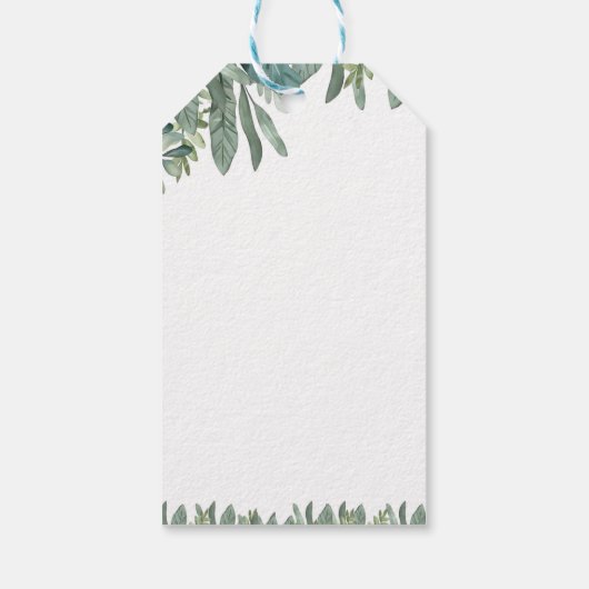 Boys Cute Safari Birthday  ギフトタグ (裏面)