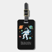 Boys Cute Space Astronaut Kids ラゲッジタグ (正面縦)
