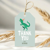 Boys Cute T-Rex Jungle Dinosaur Birthday Favor ギフトタグ