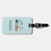 Boys Cute Train Kids ラゲッジタグ (正面横)