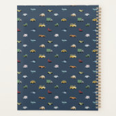 Boys Cute Transport Car Pattern monogram Kids プランナー手帳 (裏面)