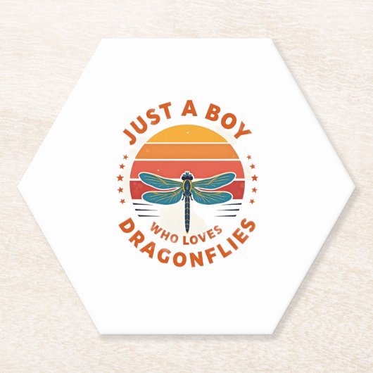 Boys Dragonfly ペーパーコースター (正面)