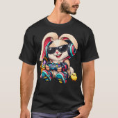 Boys Easter Funny Video Games Bunny Happy Easter Tシャツ (正面)