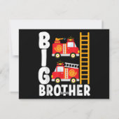 Boy's Fire Truck Fire Theme Big Brother Fire Engin シーズンカード (裏面)
