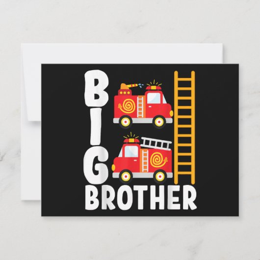 Boy's Fire Truck Fire Theme Big Brother Fire Engin セーブザデート (正面)