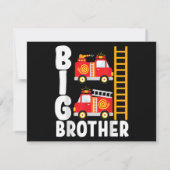 Boy's Fire Truck Fire Theme Big Brother Fire Engin セーブザデート (裏面)
