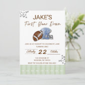 Boy's First Birthday, First Down Birthday Invite, 招待状 (スタンド正面)