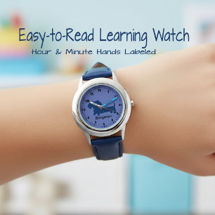 Boys First Watch - Dachshandテーマ&パーソナライズされたDachshun 腕時計