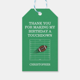 Boys Football First Year Down 1st Birthday Party ギフトタグ