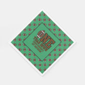 Boys Football First Year Down 1st Birthday Party スタンダードランチョンナプキン (角)