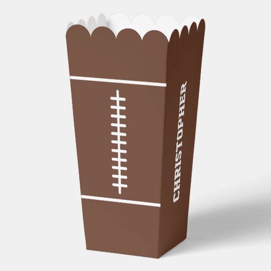 Boys Football First Year Down 1st Birthday Party フェイバーボックス (裏面)