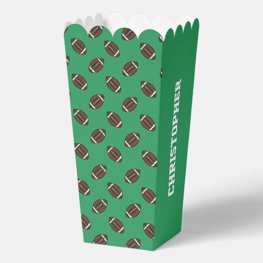 Boys Football First Year Down 1st Birthday Party フェイバーボックス (裏面)