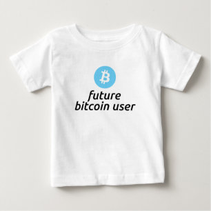 Boys Future Bitcoinユーザーシャツ ベビーTシャツ