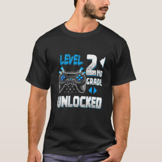 Boys Game On 2nd Grade Kids Gaming Back To School  Tシャツ