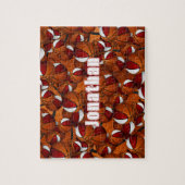 boys girls basketball red white team colors ジグソーパズル (縦)