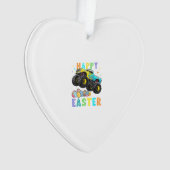 Boys Happy Easter Monster Truck Easter Eggs Toddle オーナメント (正面)