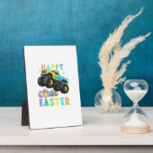 Boys Happy Easter Monster Truck Easter Eggs Toddle フォトプラーク (側面)