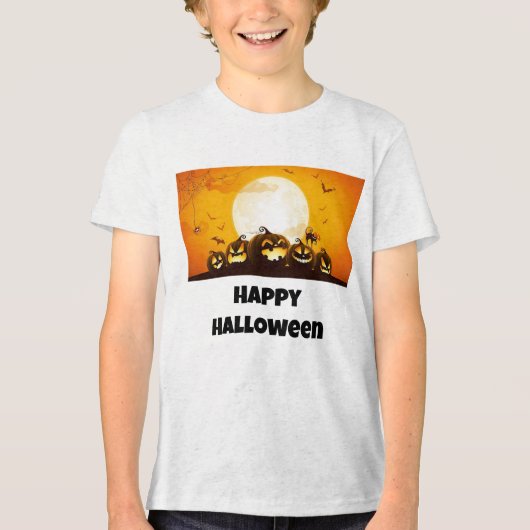 boys happy halloween t-shirt トライブレンドＴシャツ (正面)