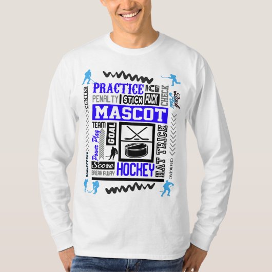Boys Hockeyのブルーの用語 Tシャツ (正面)