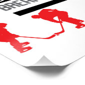 Boys Hockey Terminology in Red ポスター (コーナー)