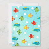 Boy's Its O-fish-al 1st誕生日招待状 招待状 (裏面)