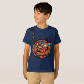 Boys Jack-O-Lantern Halloween graphic tee shirt Tシャツ (正面フル)